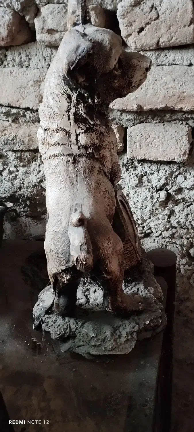 مجسمه حیوان با طبل بزرگ|مجسمه، تندیس، ماکت|گرگان, |دیوار