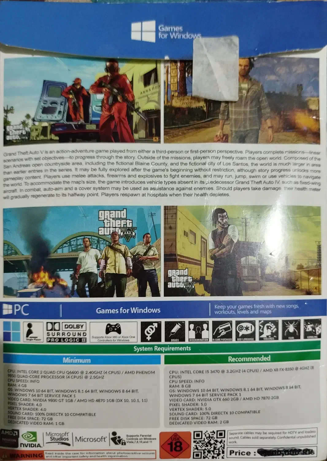 سیدی بازی gta5 برای pc|کنسول، بازی ویدئویی و آنلاین|شیراز, فرهنگ شهر|دیوار