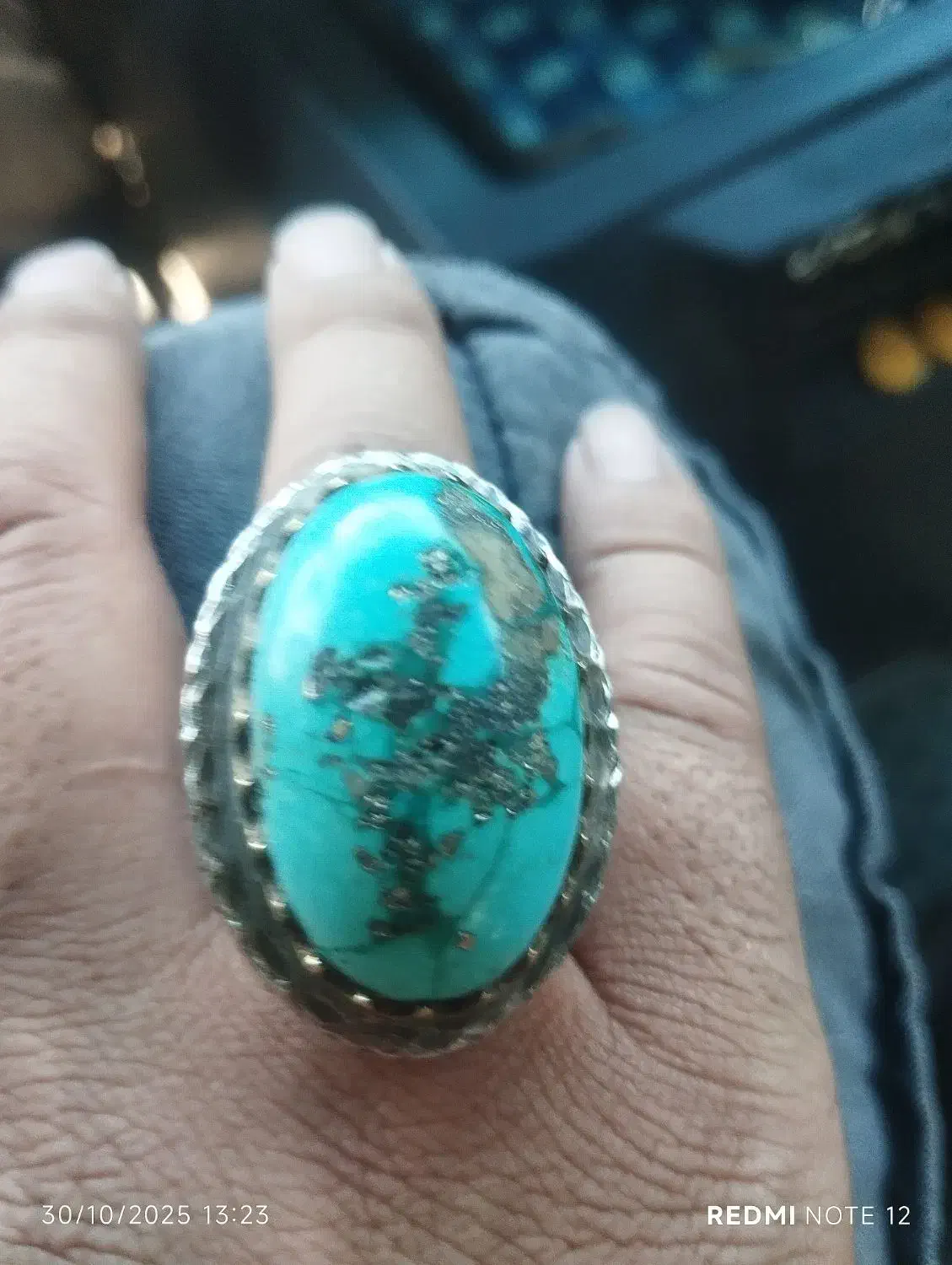 انگشتره فیروزه اصل|جواهرات|کرمان, |دیوار