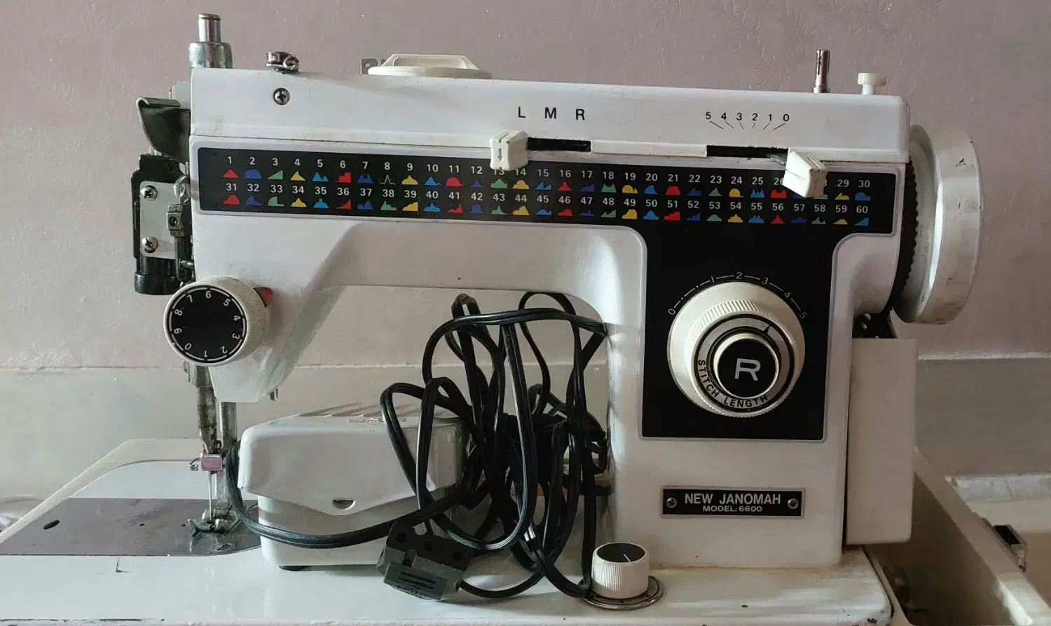 چرخ خیاطی ژانومه ژاپن مدل ۶۶۰۰|چرخ خیاطی و ریسندگی|رباطکریم, مسکن مهر آبشناسان|دیوار
