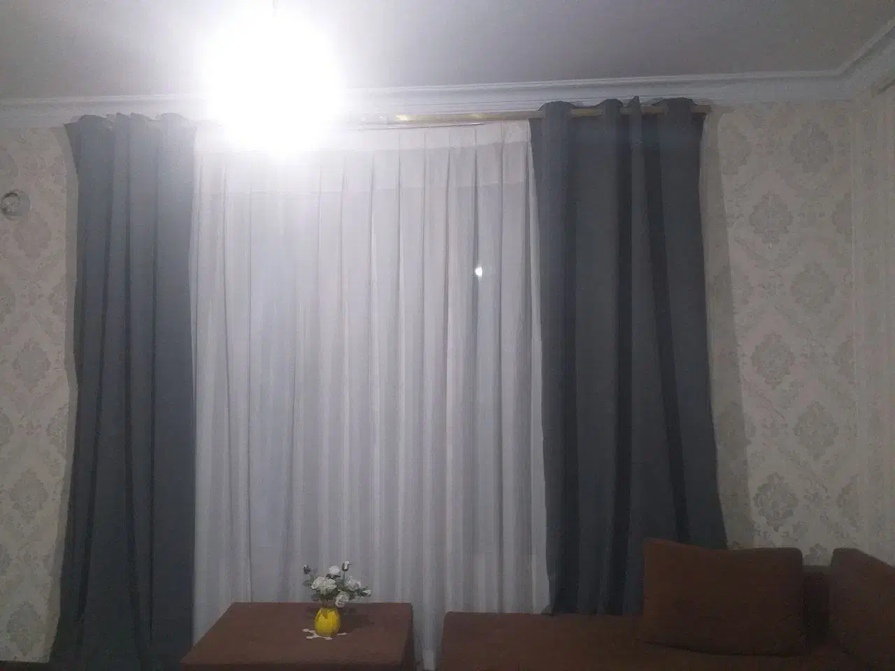 ۲عدد پرده پذیرایی .بخاری گازی شومینه ای|پرده، رانر، رومیزی|پاکدشت, پاکدشت (مامازند)|دیوار