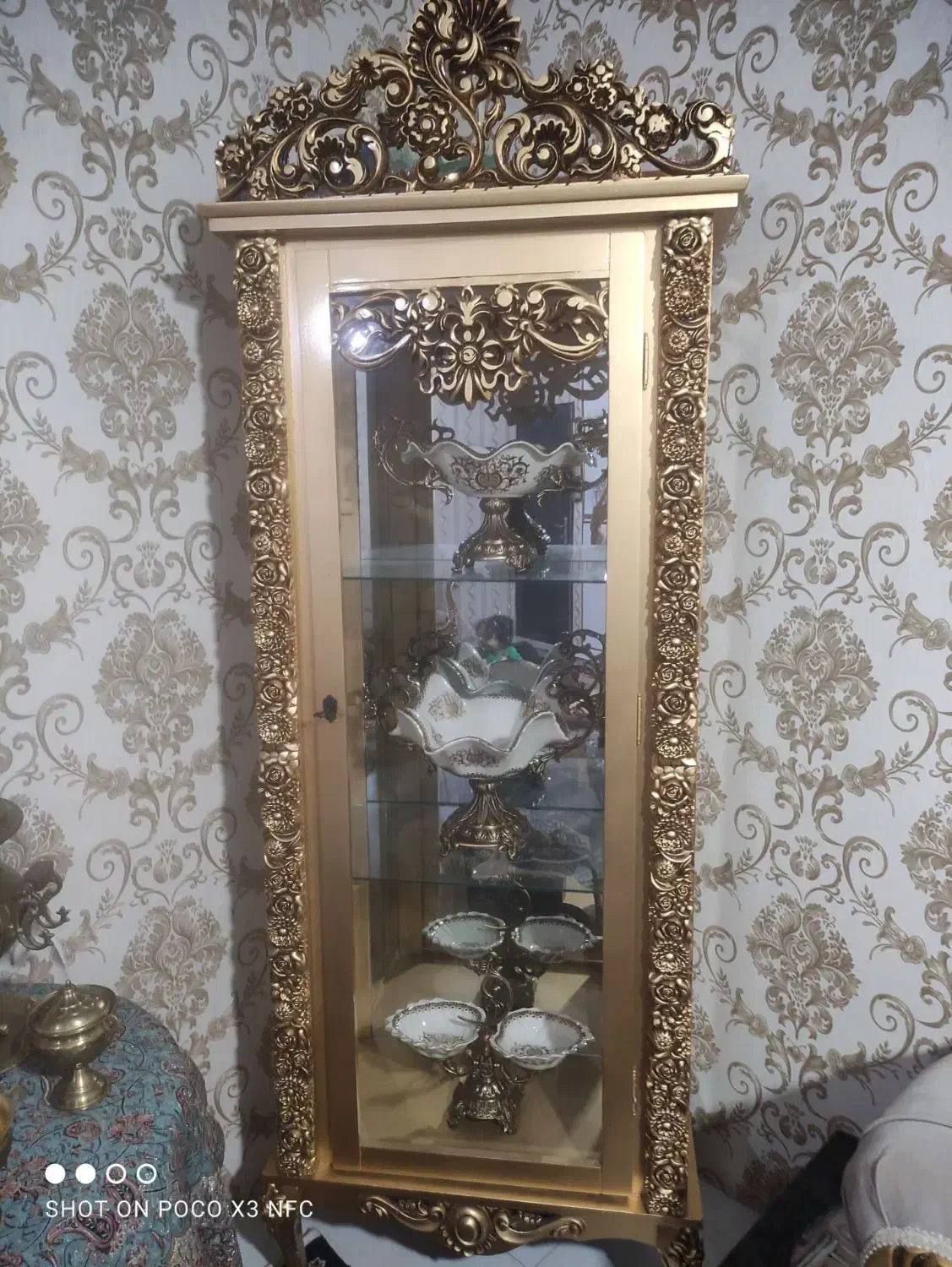 آینه شمعدون|بوفه، ویترین، کنسول|باقرشهر, |دیوار