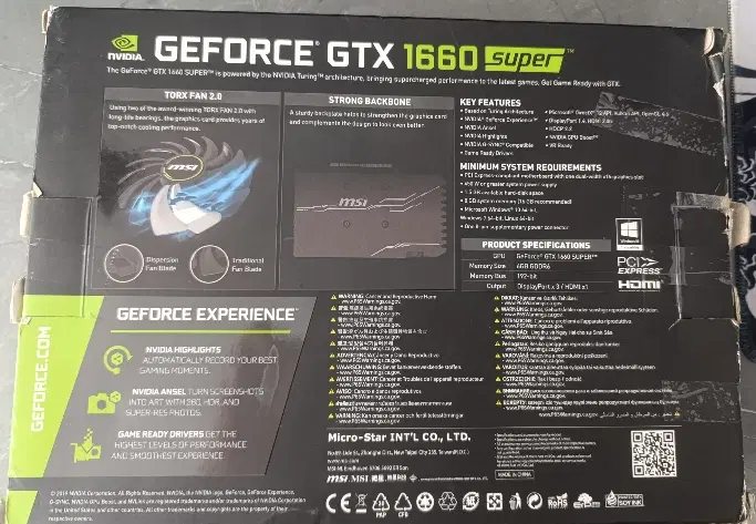 MSI gtx 1660 super|قطعات و لوازم جانبی رایانه|تهران, کرمان|دیوار