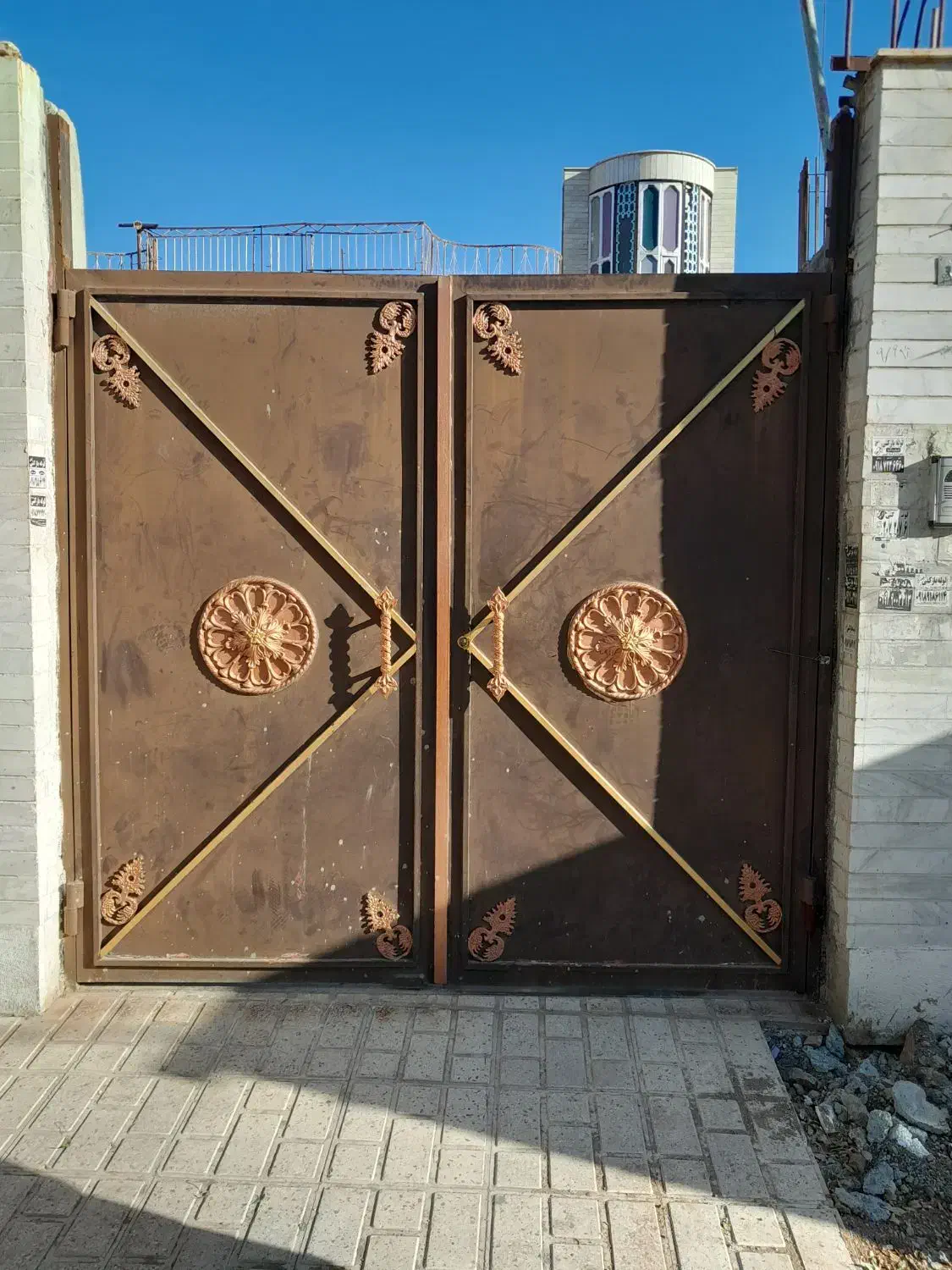 درب ماشین رو درب حیاط|مصالح و تجهیزات ساختمان|کرمانشاه, |دیوار