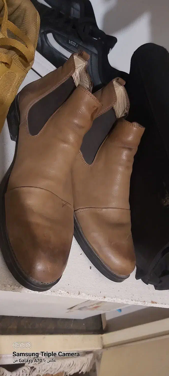 کفش نیم بوت|کیف، کفش، کمربند|ساری, |دیوار