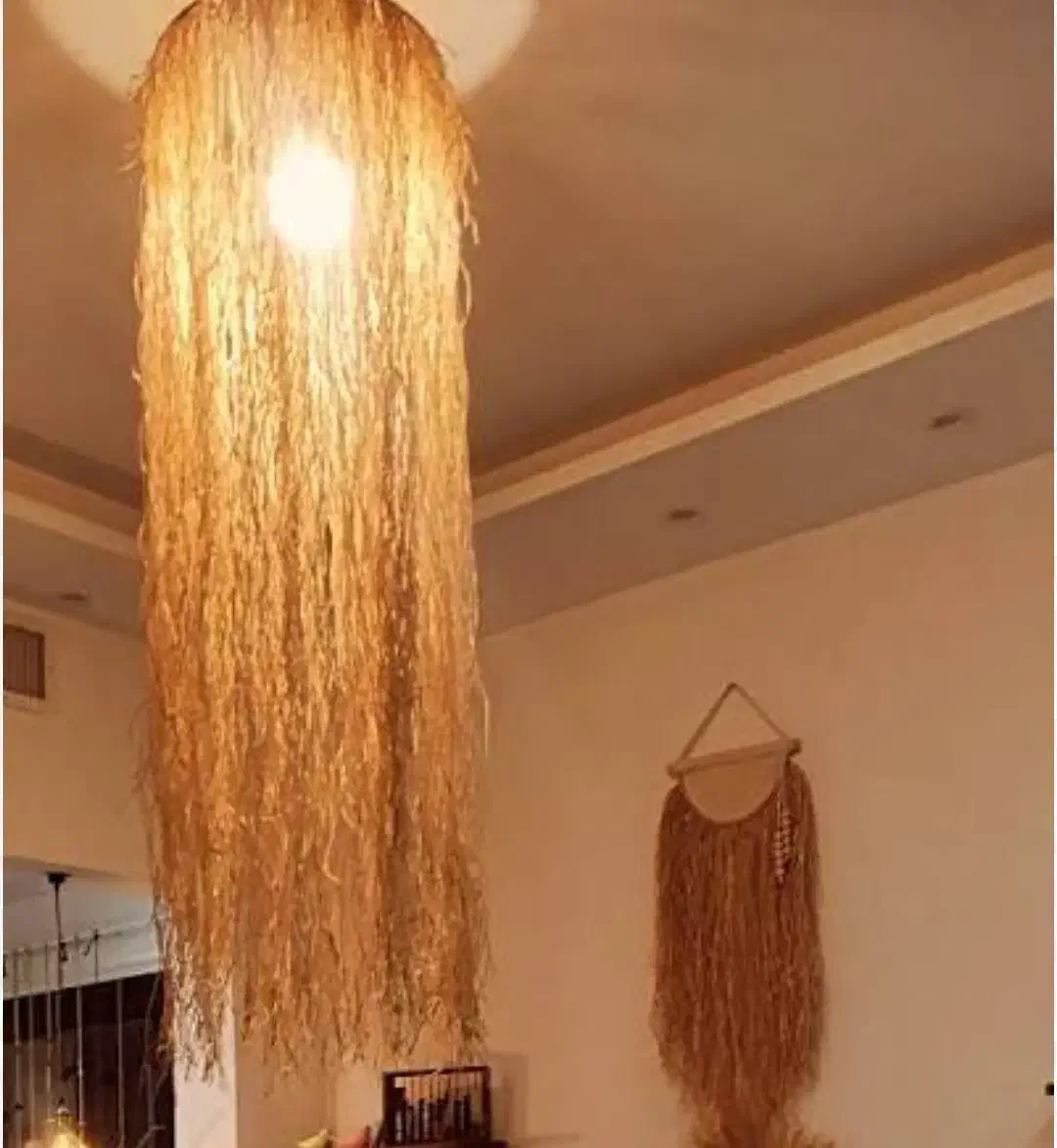 لوستر رافیا|لوستر و چراغ آویز|لاهیجان, شهید آوینی|دیوار