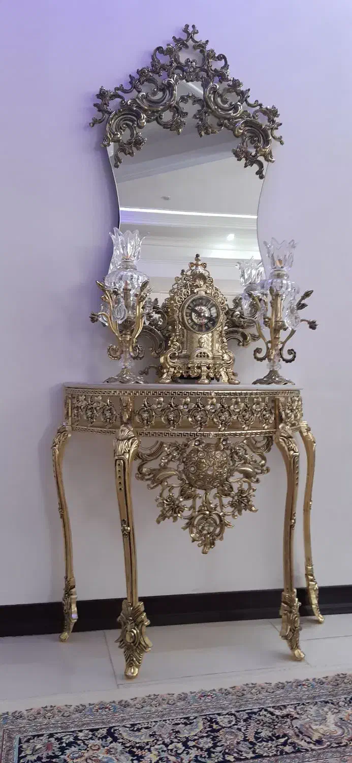 آیینه و شمعدان|بوفه، ویترین، کنسول|اسلام‌شهر, شهرک محمدیه|دیوار