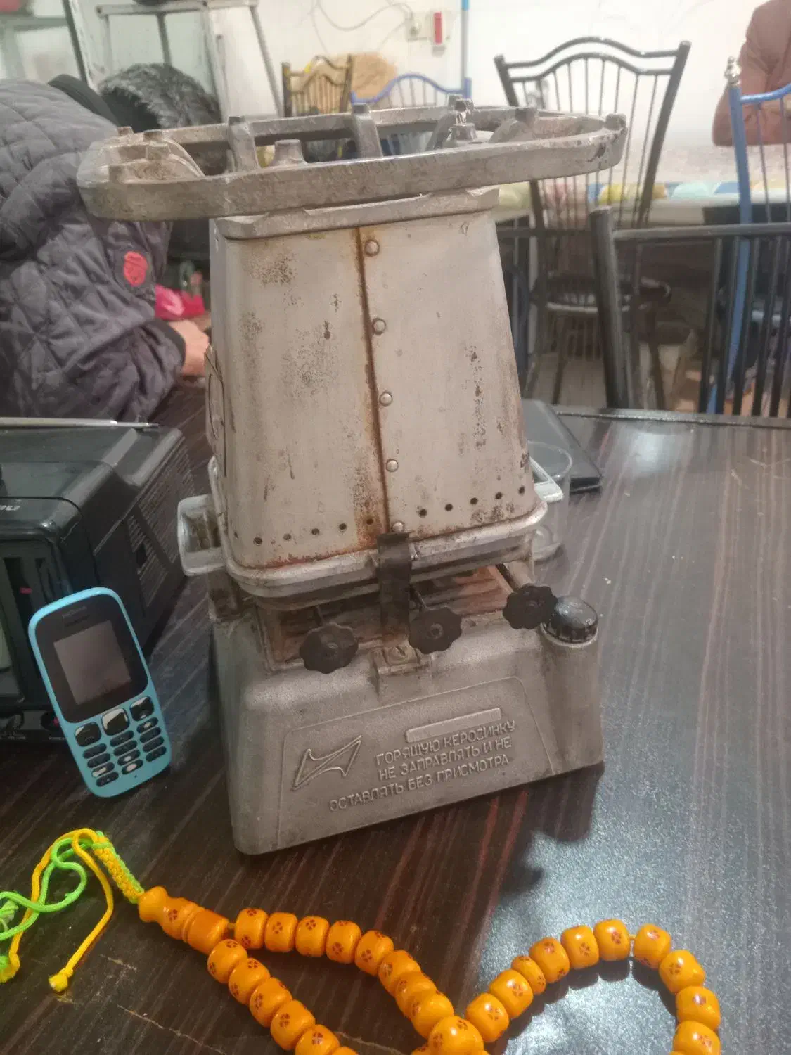 چراغ سه فیتیله قدیمی|کلکسیون اشیاء عتیقه|نیشابور, شهرک اندیشه|دیوار