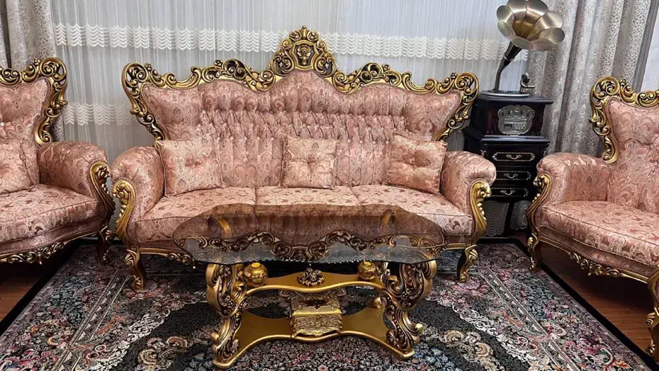 مبل استیل سلطنتی (راش)|مبلمان خانگی و میز عسلی|تهران, مینی‌سیتی (شهرک نفت)|دیوار