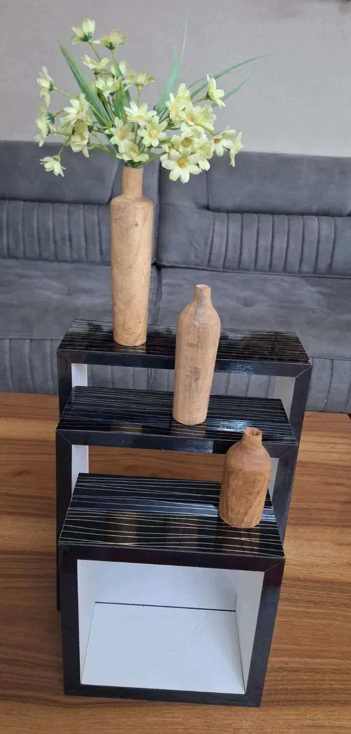 شلف سه عددی جنس هایگلاس و رومیزی|کتابخانه، شلف، قفسه‌های دیواری|کرج, کیانمهر|دیوار