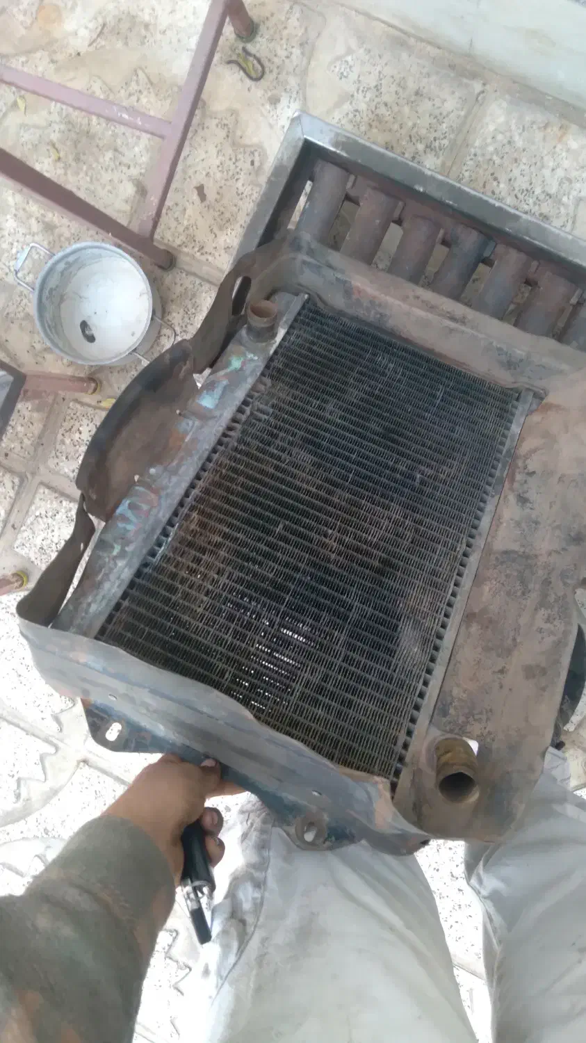 رادیات مسی  بخاری کامل موتور برف پاکن پلیت عقب|قطعات یدکی و لوازم جانبی|الوند, |دیوار