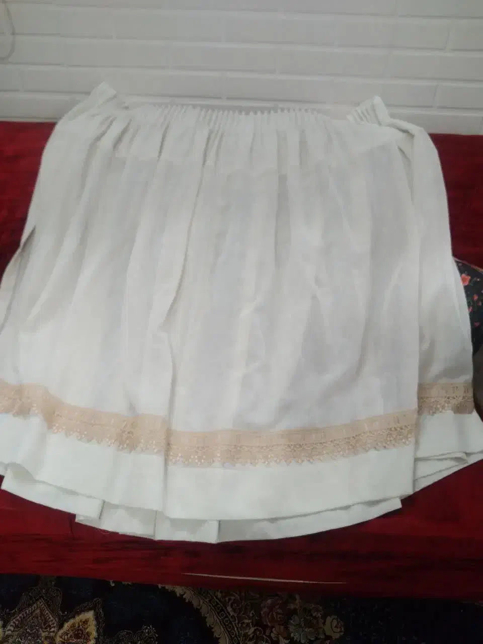 پرده حریر 4 عدد|پرده، رانر، رومیزی|سمنان, |دیوار