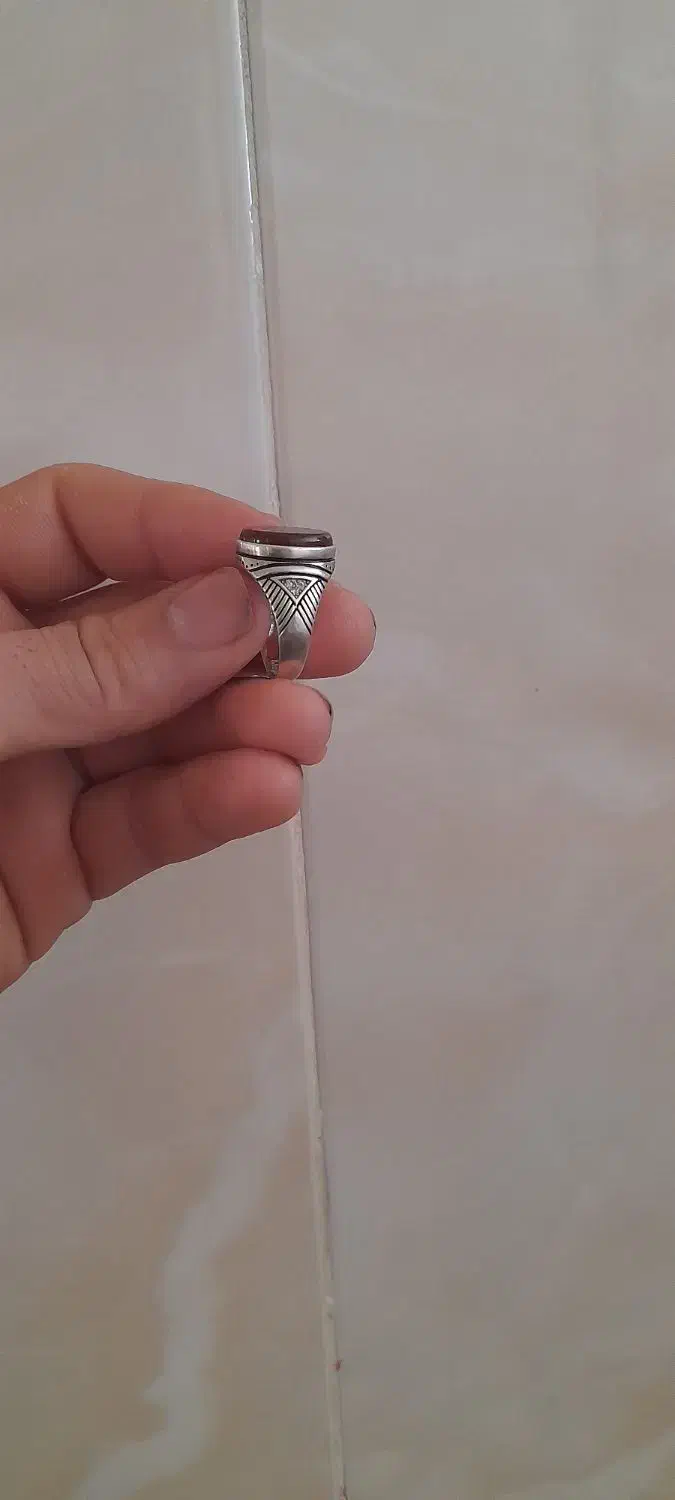 انگشتر نقره عقیق معاوضه با کفتر گرفتنی|جواهرات|قم, ولیعصر|دیوار