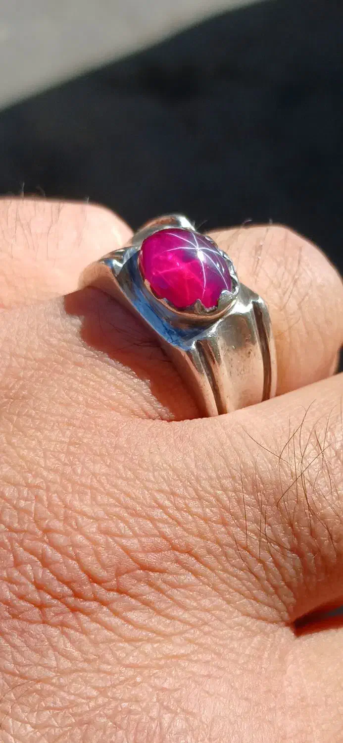 انگشتر یاقوت استار دستساز|جواهرات|تبریز, |دیوار