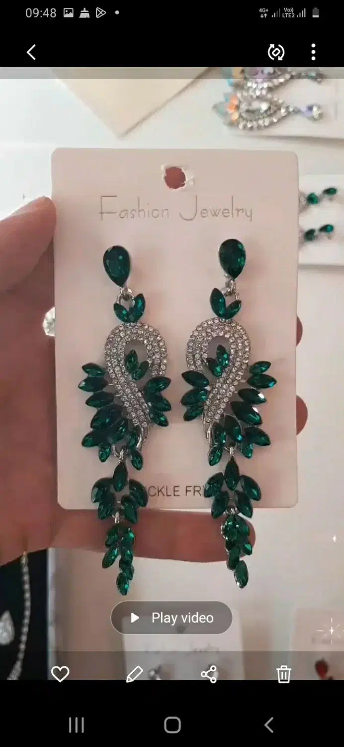 گوشواره سبز و قرمز|بدلیجات|تهران, تهرانپارس غربی|دیوار