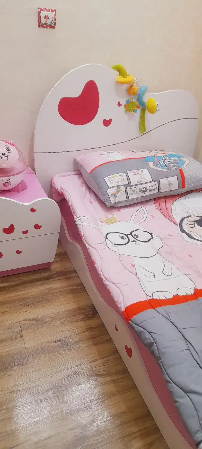 ست تخت و کمد کودک و نوجوان، برند آپادانا، شرکتی|تخت و سرویس خواب|رشت, باهنر|دیوار