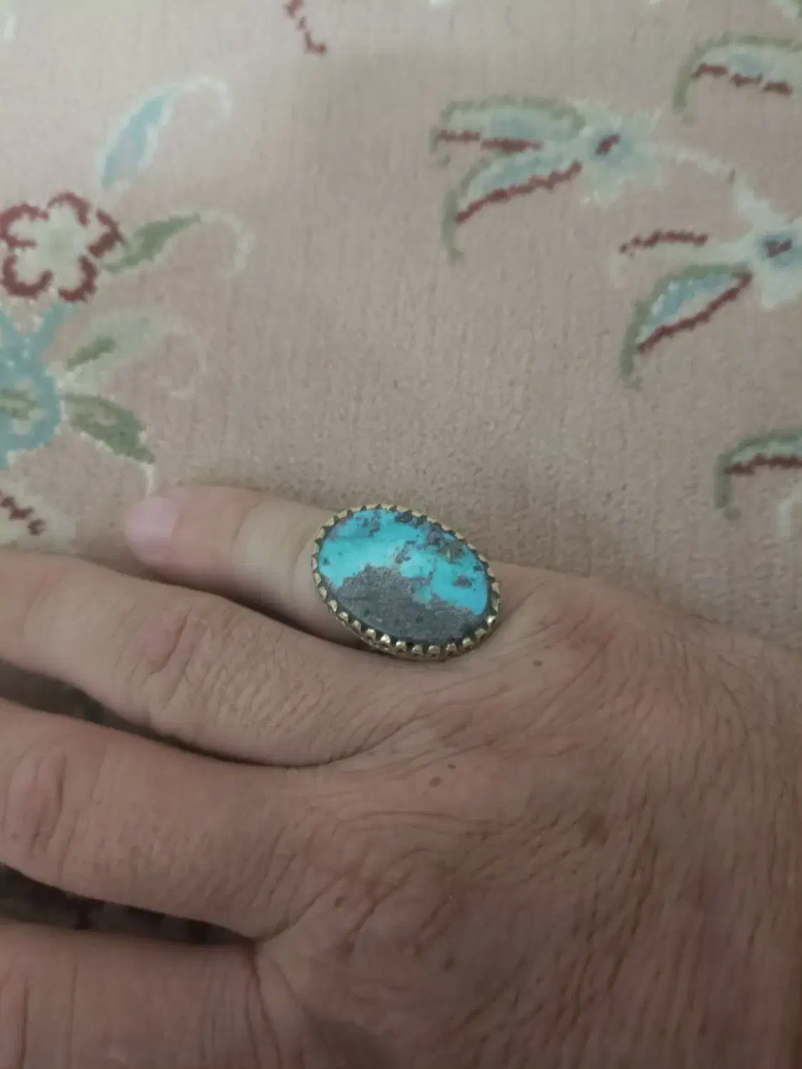 انگشتر  فیروزه و عقیق گرمی 200|کلکسیون اشیاء عتیقه|مشهد, عبادی|دیوار