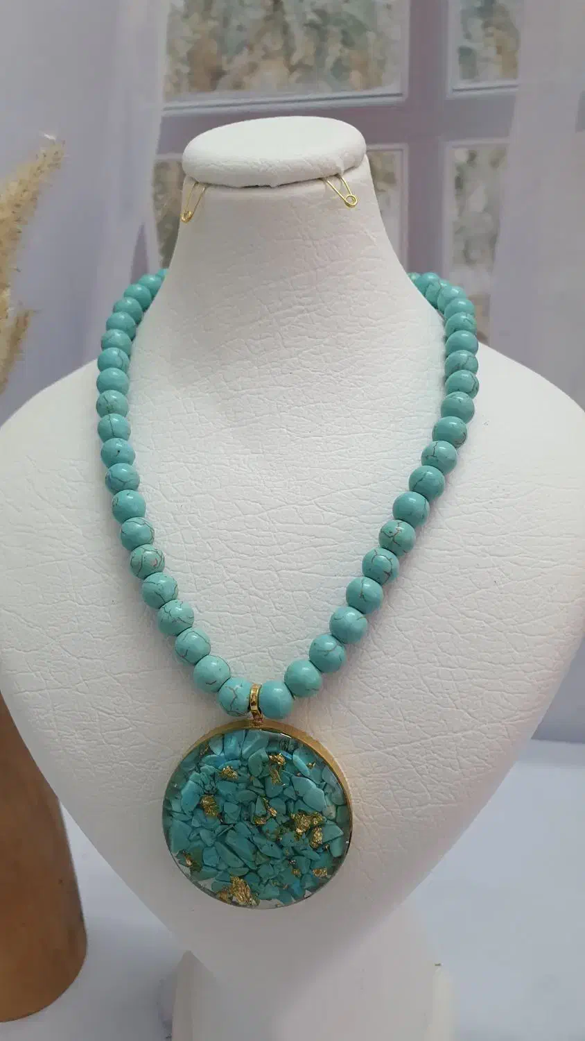 گردنبند فیروزه مناسب مادران و خانمهای شیک پسند|بدلیجات|اصفهان, درب کوشک|دیوار