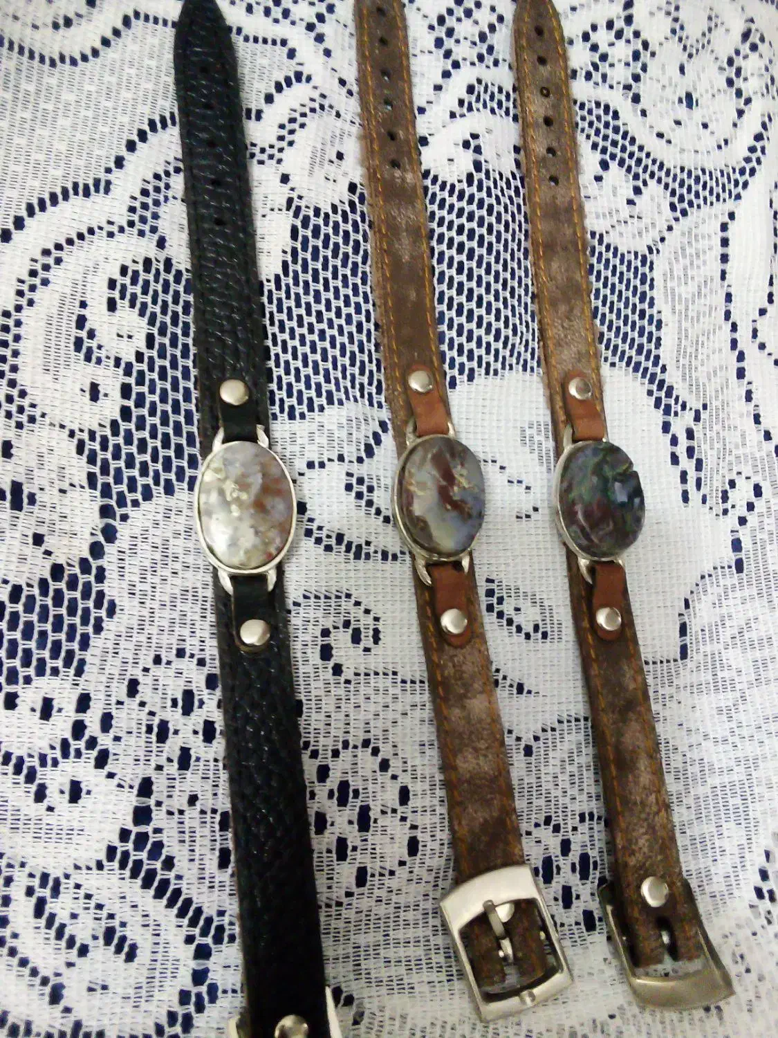 دستبند با سنگ طبیعی جاسپر|جواهرات|بیرجند, |دیوار