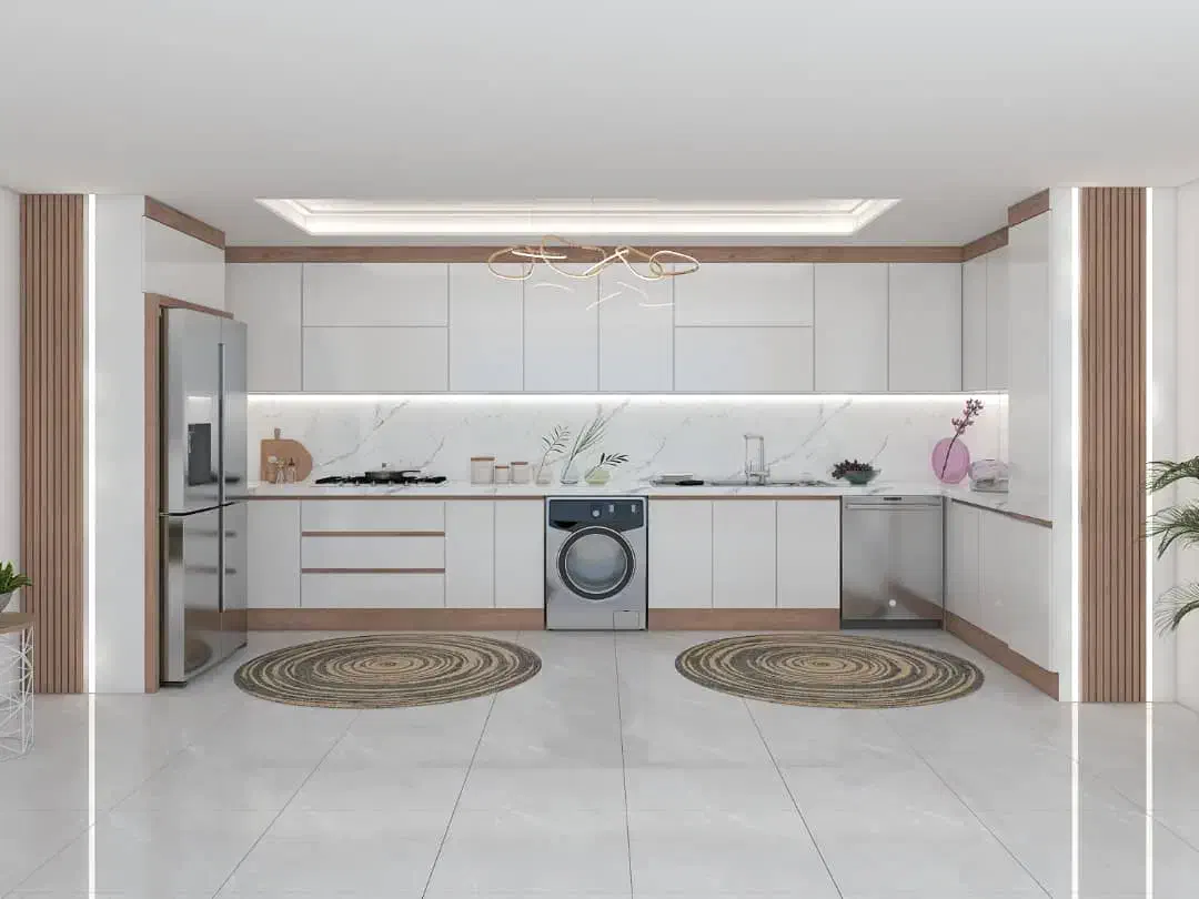 ۱۰ متر کابینت هایگلاس برند (yildiz) دستگیره مخفی|مصالح و تجهیزات ساختمان|کرج, ساسانی (قلمستان)|دیوار