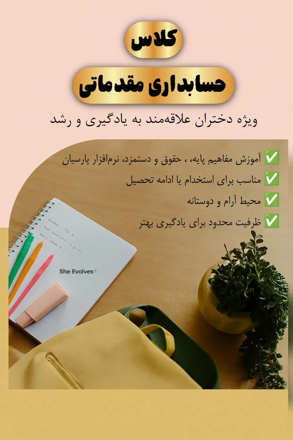 آموزش حسابداری مقدماتی حضوری ویژه دختران|خدمات آموزشی|اصفهان, شهرک ولیعصر|دیوار