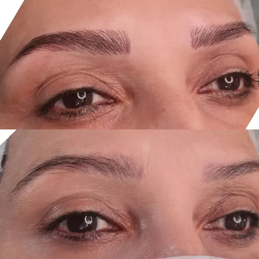 تخفیف فیبروز و میکروبلیدینگ ابرو به روش تاربه تار|خدمات آرایشگری و زیبایی|فولادشهر, B4|دیوار