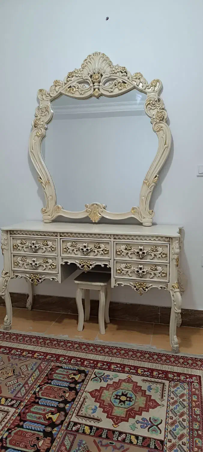 سرویس خواب ماهان تمام چوب راش سایز 180*200|تخت و سرویس خواب|میانه, |دیوار