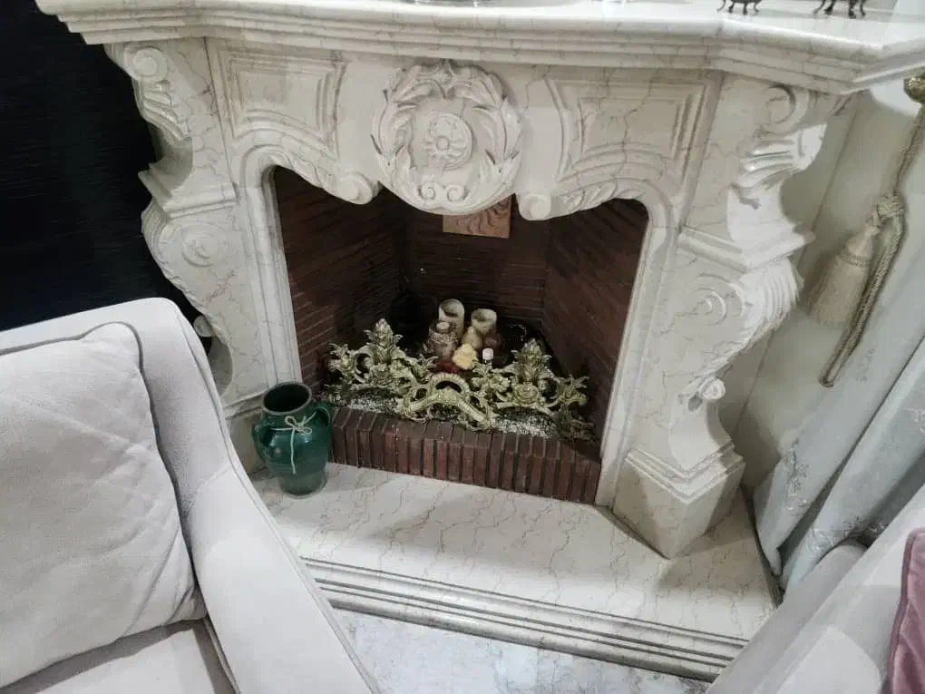 شومینه سنگی دست دو|بخاری، هیتر، شومینه|لواسان, |دیوار