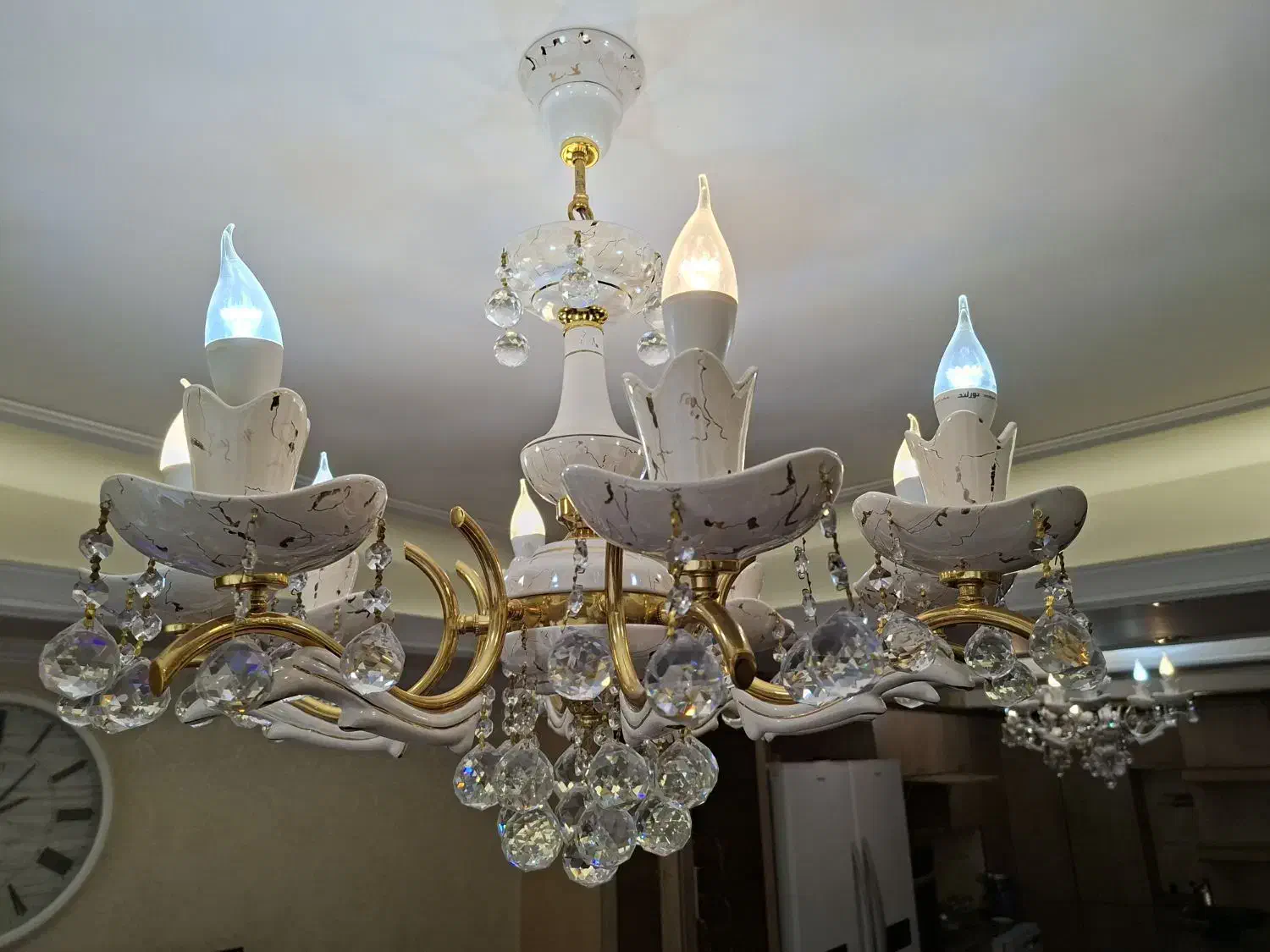 ۲تالوستر۸شاخه ۲تالوستر۳شاخه|لوستر و چراغ آویز|تبریز, |دیوار