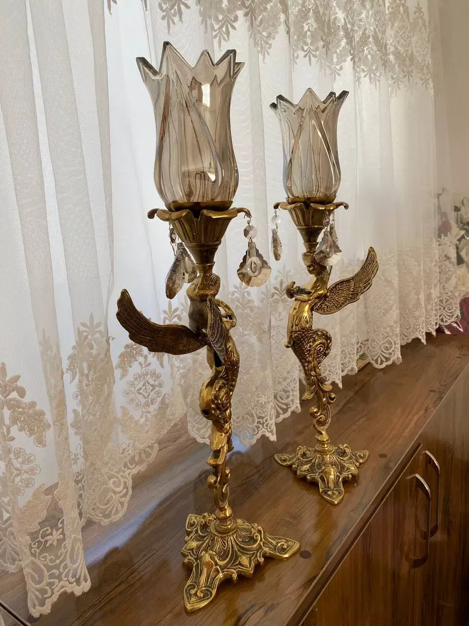 شمعدان برنز اصل|صنایع دستی و سایر لوازم تزئینی|خوی, |دیوار