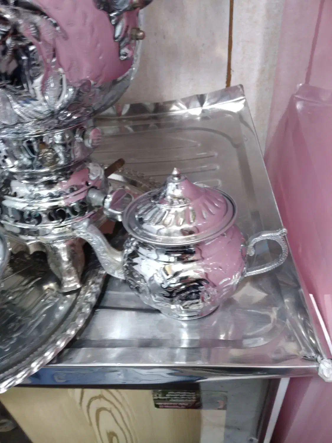 سماور گازی ۶ لیتری ست کامل طغیان زیر قیمت|سماور، چایساز، قهوهساز|پرند, فاز ۲|دیوار