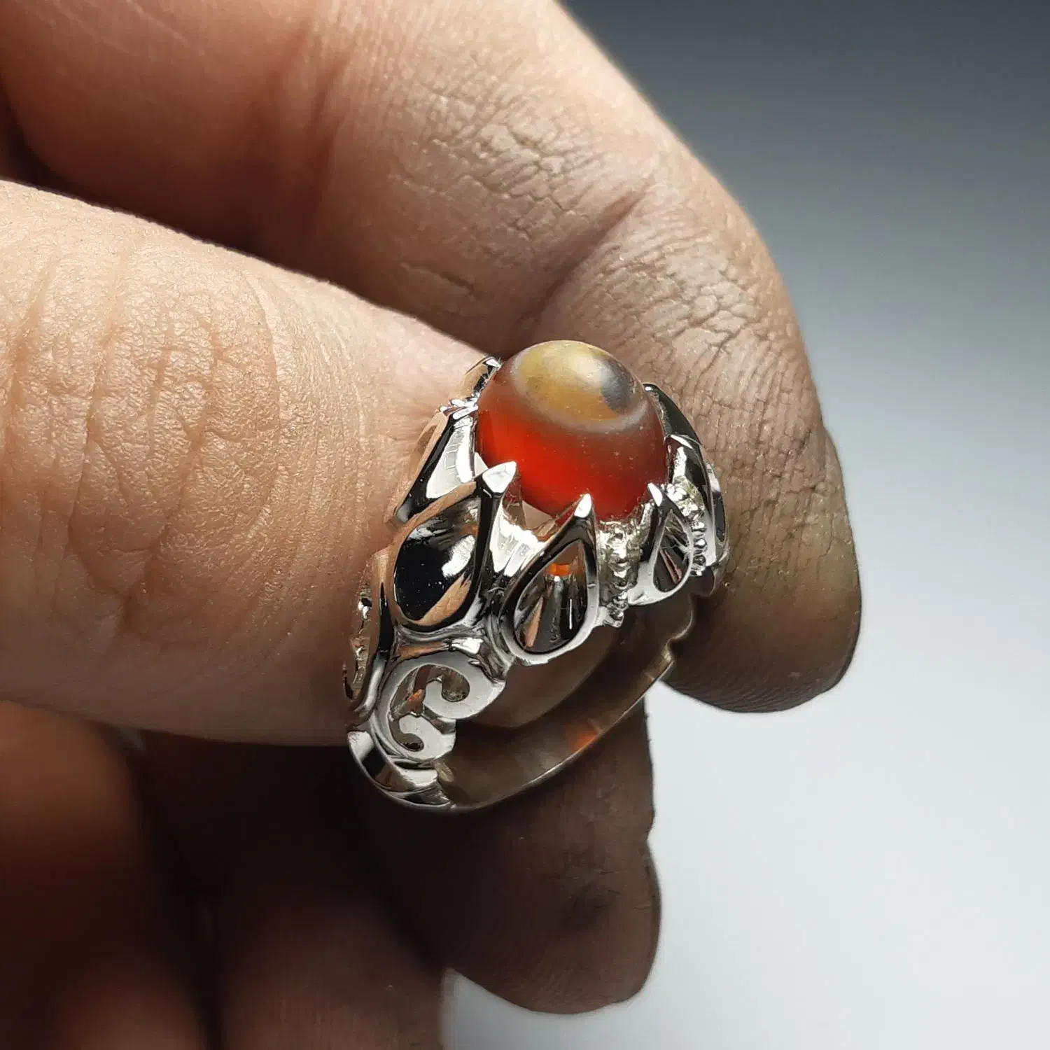 انگشتر عقیق سه پوست|جواهرات|قم, شهر قائم|دیوار