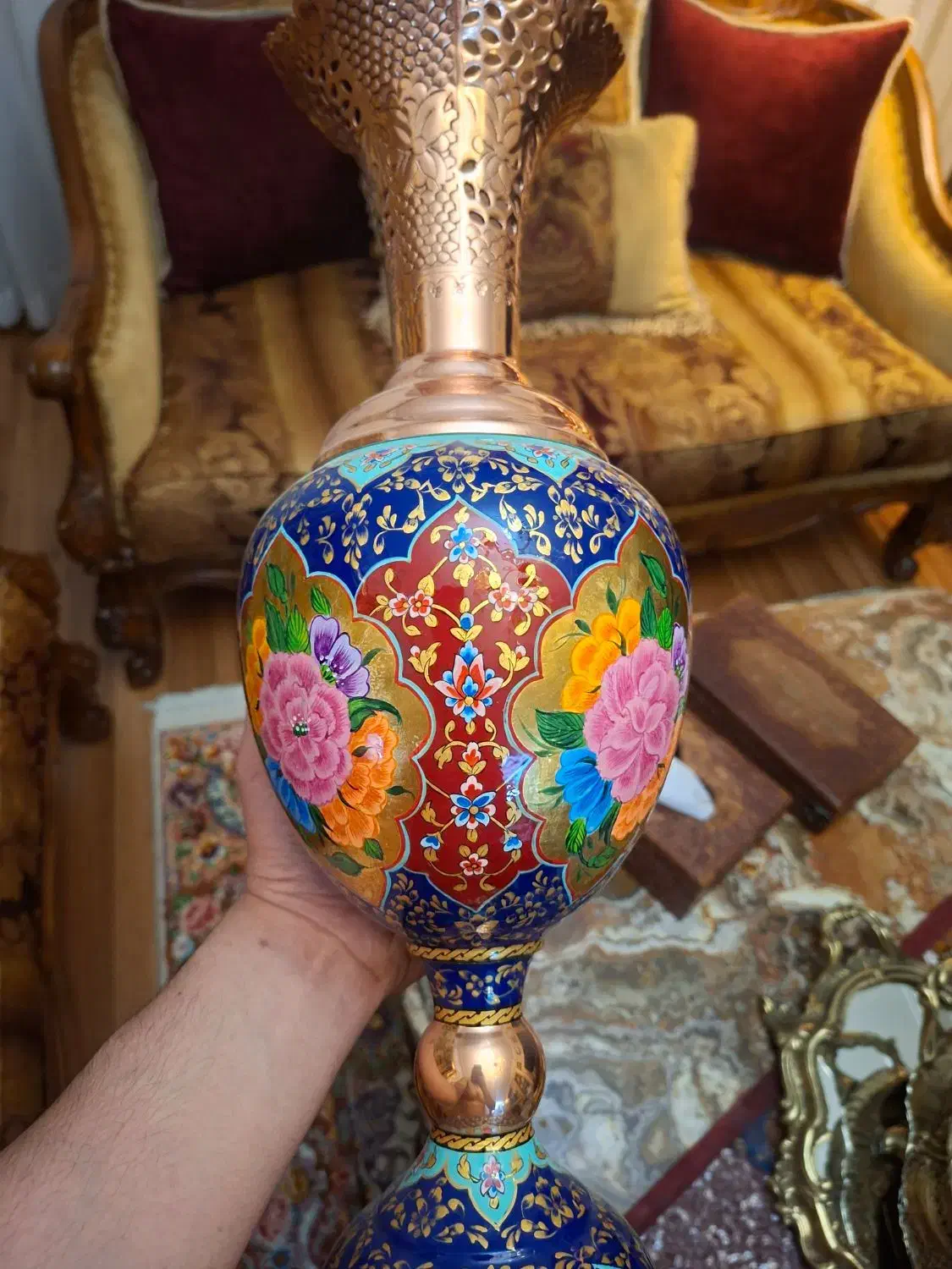 یک جفت گلدان و یک عدد کشکول|صنایع دستی و سایر لوازم تزئینی|تهران, شهرک مخابرات|دیوار