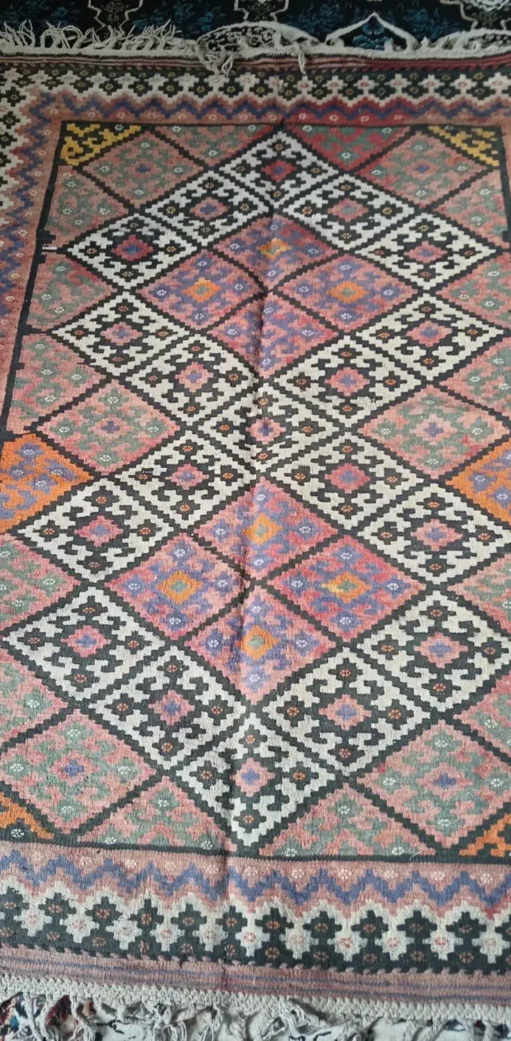 گلیم فرش دستباف|گلیم، جاجیم، گبه|کرمان, |دیوار