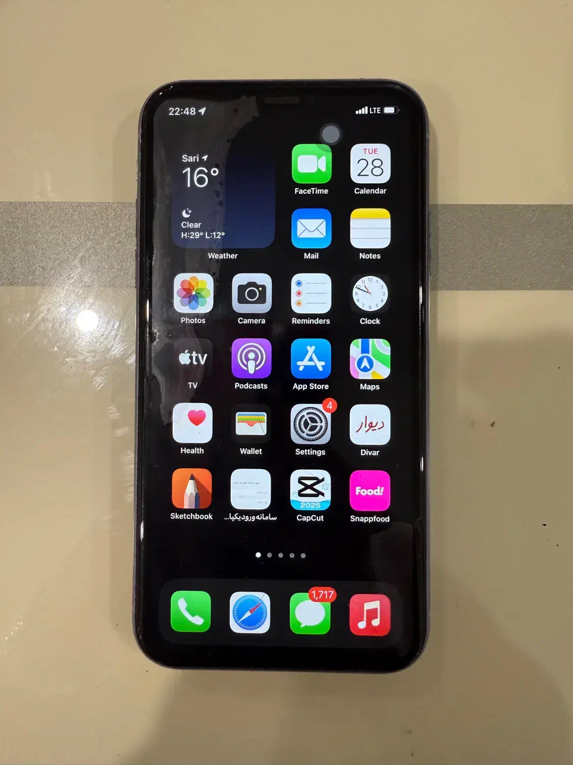 ایفون ۱۱ نرمال ۱۲۸ گیگ|موبایل|ساری, |دیوار