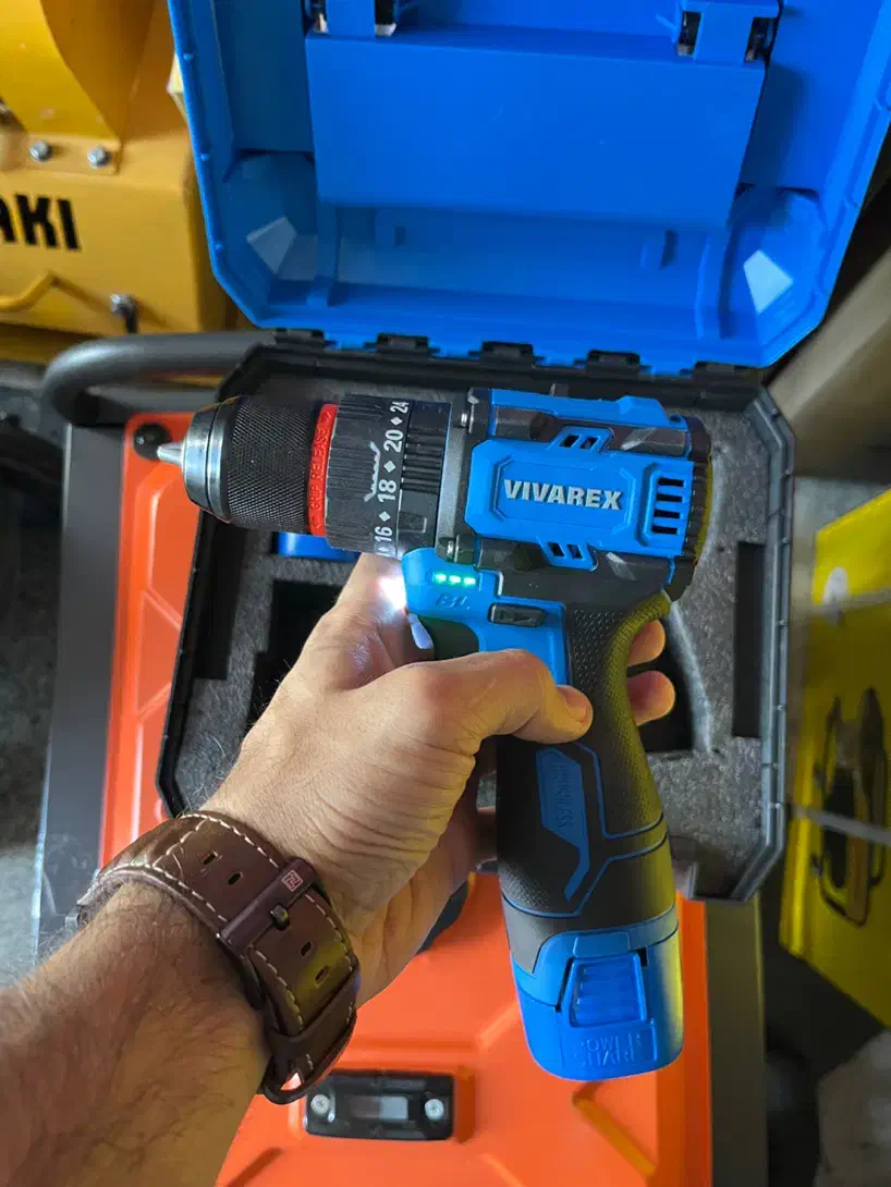 دریل شارژی براشلس ویوارکس ۱۶ ولت چکشی با گارانتی|ابزارآلات|زنجان, |دیوار