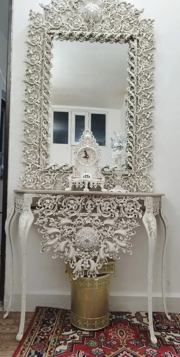 آینه کنسول|بوفه، ویترین، کنسول|تبریز, |دیوار