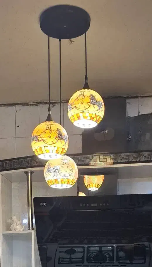 دو عدد لوستر شیک و اسپرت|لوستر و چراغ آویز|اندیمشک, |دیوار