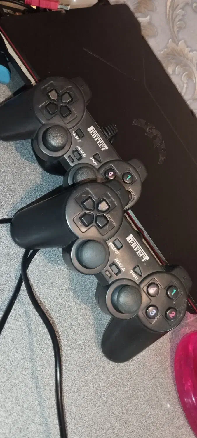 دسته بازی کامپیوتر دوتایی با شوک|کنسول، بازی ویدئویی و آنلاین|کرمان, |دیوار