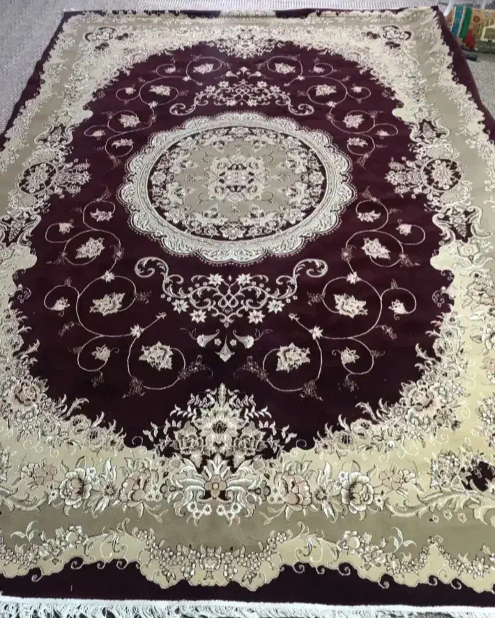 فرش ۱۲ متری ۲عدد زرشکی فرش کاشان|فرش|کاشمر, |دیوار