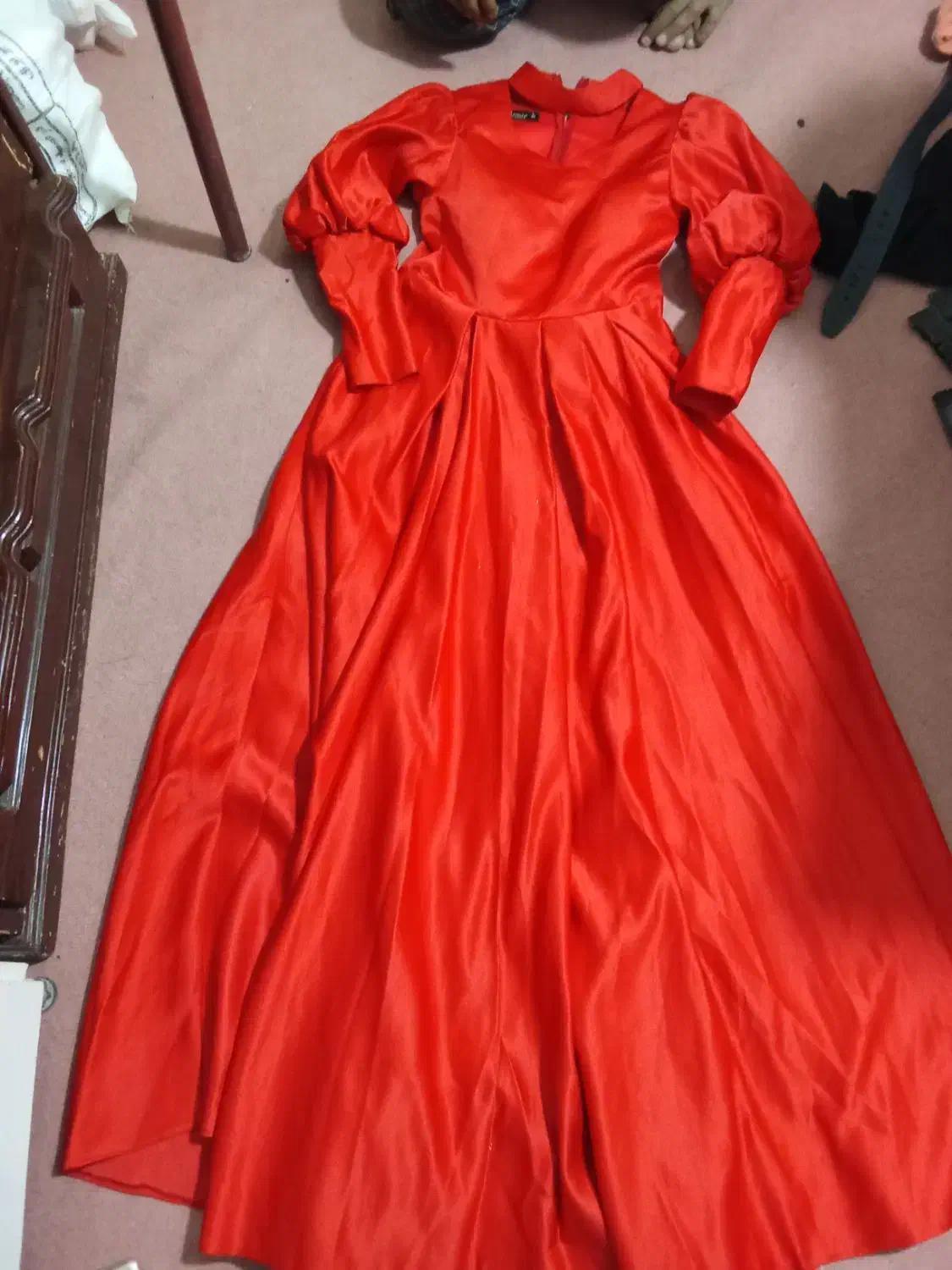 لباس مجلسی قرمز ساتن|لباس|علیآباد کتول, |دیوار