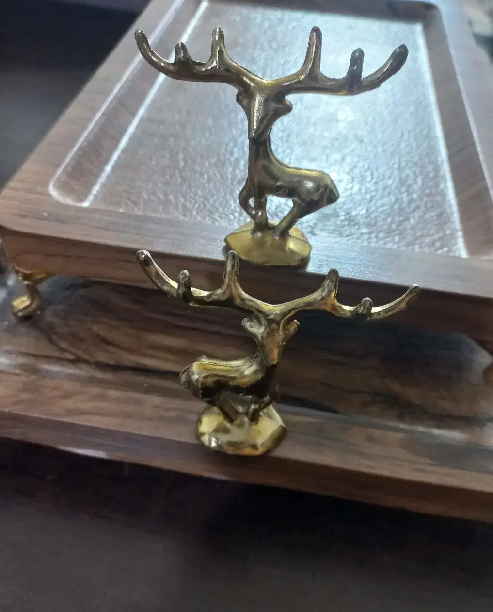 میوه خوری و شیرینی خوری چوبی|ظروف سرو و پذیرایی|لاهیجان, شیشه گران|دیوار