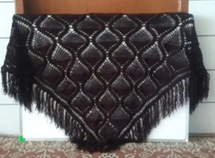 اشارپ سه گوش مشکی باکاموا|لباس|محمدیه-قزوین, |دیوار