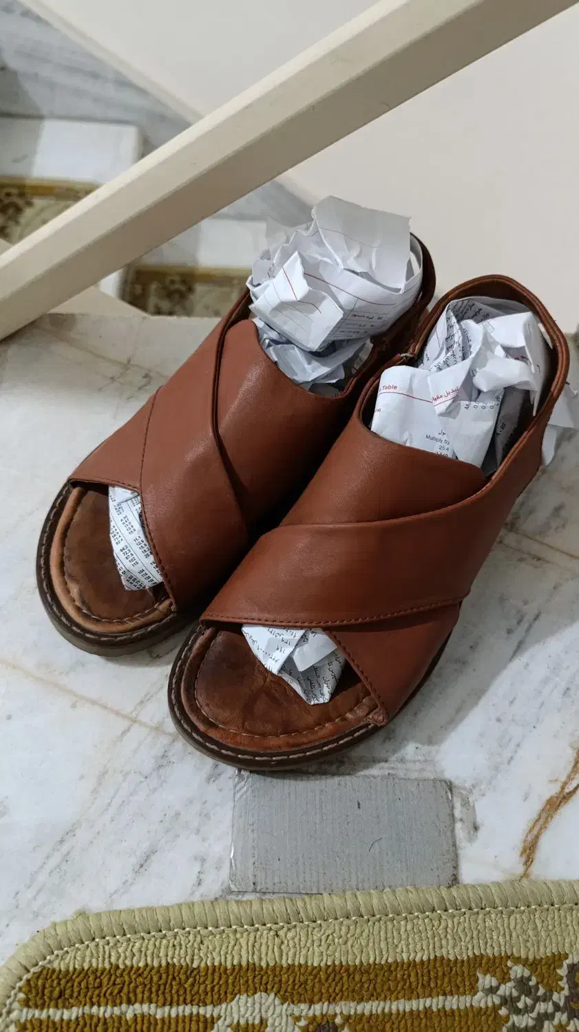 کفش چرم طبیعی بندی|کیف، کفش، کمربند|فردیس, ثابتی|دیوار