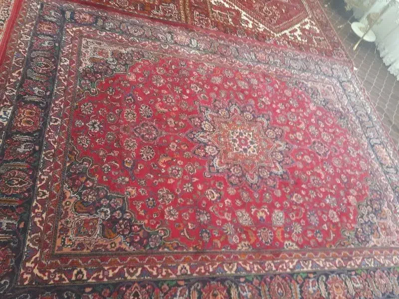 فرش مشهدی ۹ متری قیمت ۱۵۰۰۰|فرش|باسمنج, |دیوار