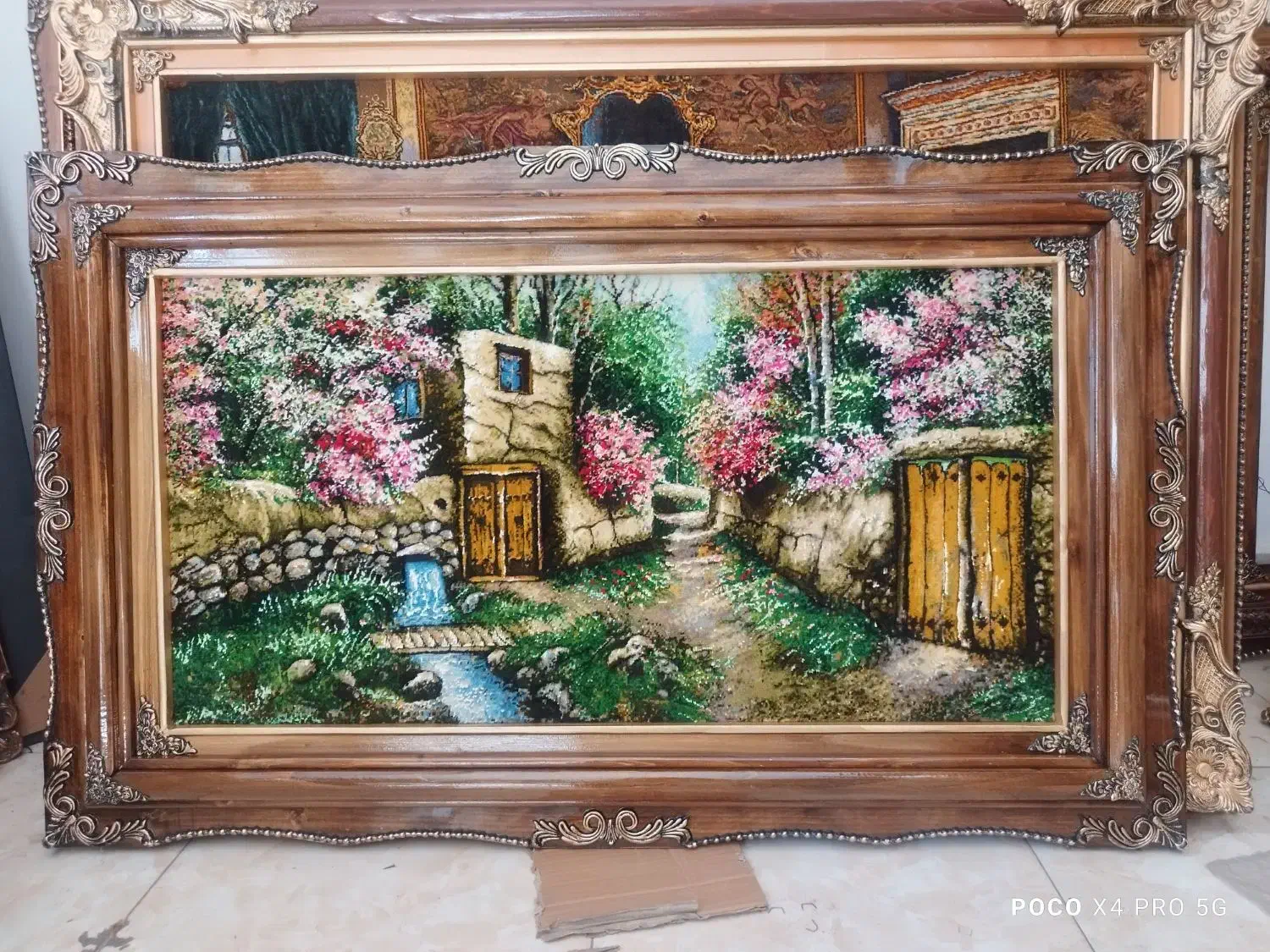 تابلو فرش دستبافت منظره کوچه باغ /نقد و اقساط|تابلو فرش|تهران, بوستان جنگلی لویزان|دیوار