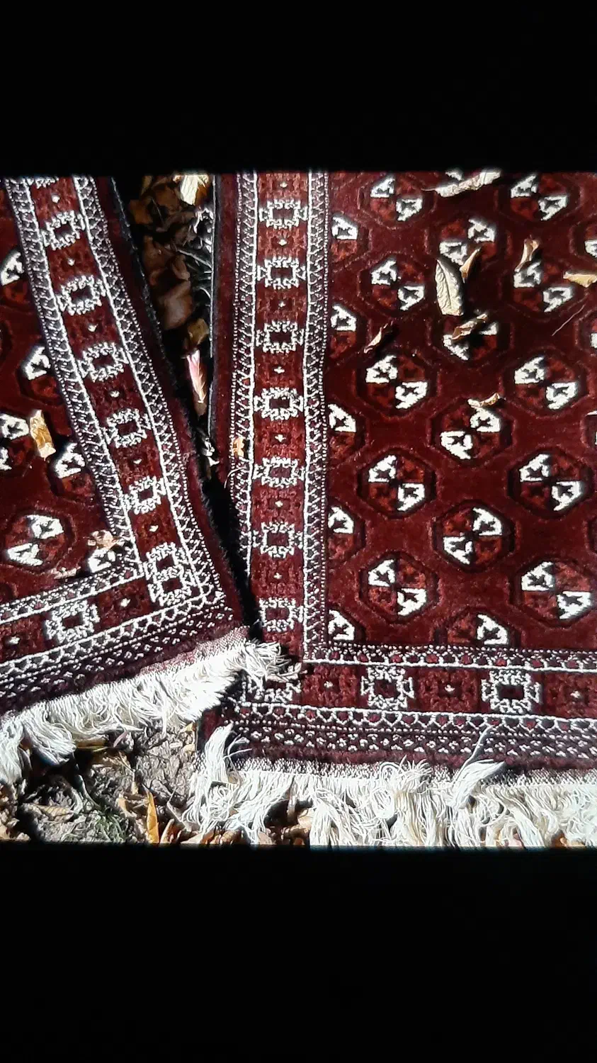 کناره دومتری کرک و ست با دو قالیچه اناری|فرش|تهران, مدائن|دیوار