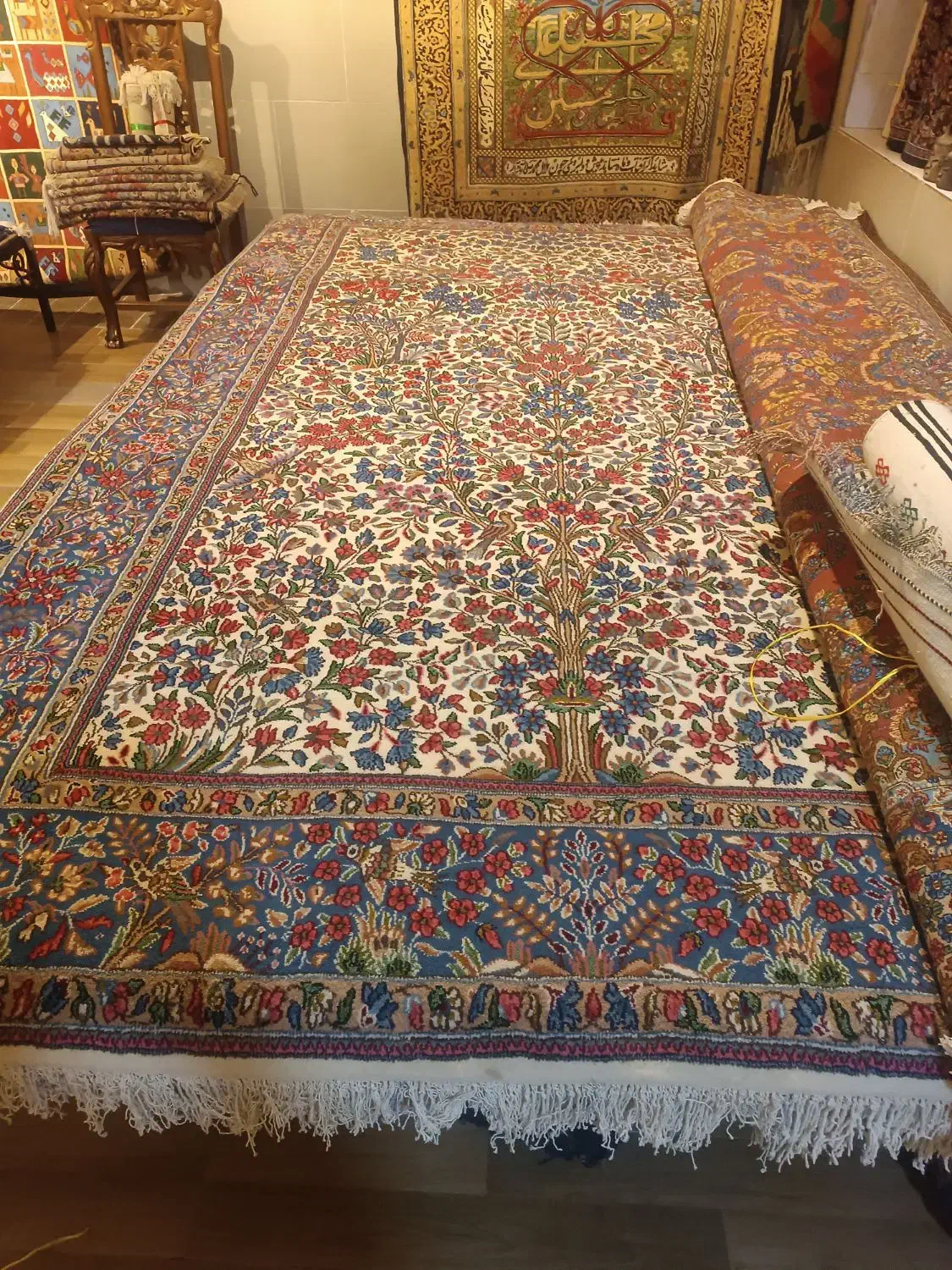 دستبافت کرمانی نو|فرش|رفسنجان, |دیوار