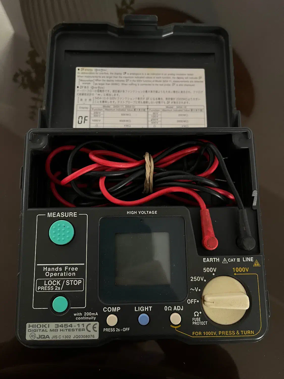 مگا اهم متر هیوکی مدل HIOKI 3454-11|ابزارآلات|اهواز, سپیدار|دیوار