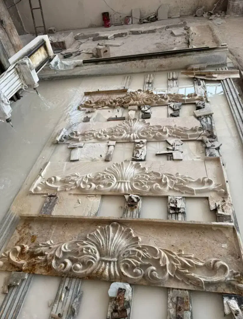 کتیبه،کله گاوی،سرستون پاستون بادستگاهcncسنگ طبیعی|صنایع دستی و سایر لوازم تزئینی|ری, هاشم‌آباد|دیوار